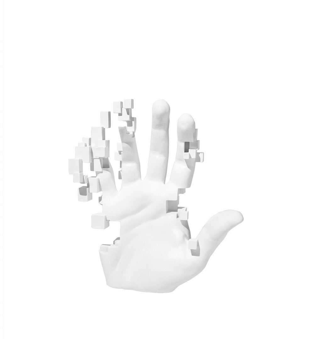 Escultura Decorativa Mão Abstrata - Inspira
