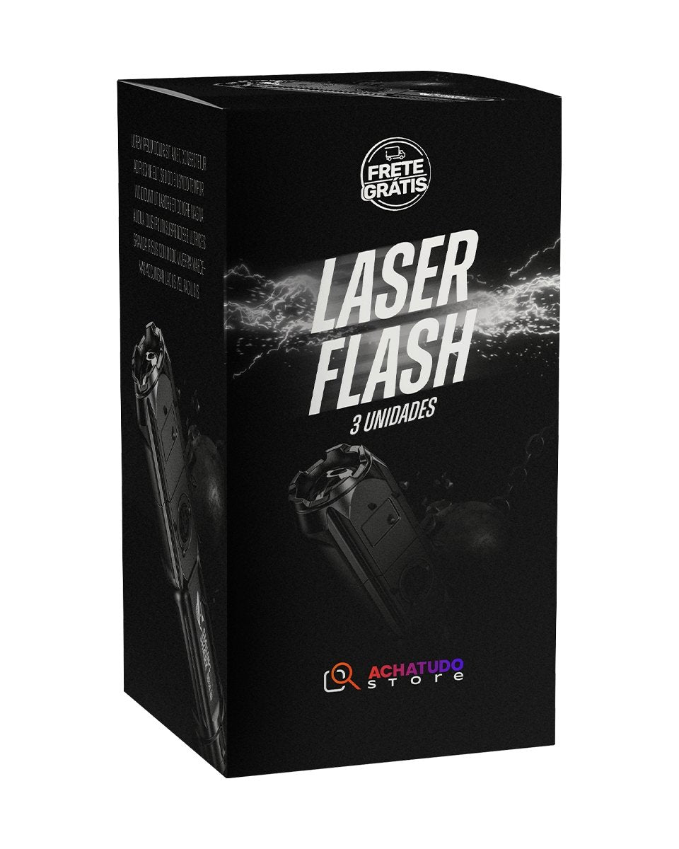 Laser Flash - Super Lanterna 10.000 Lúmens - Inspira
