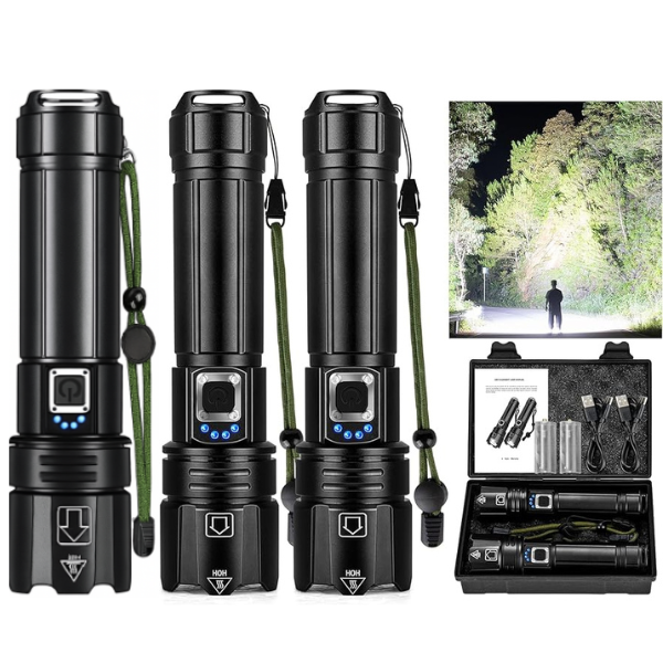 LumenX Pro™ - Lanterna Tática com 20.000 Lúmens - Inspira