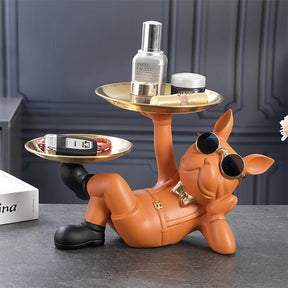 Escultura Decorativa Bulldog Descolado - Inspira