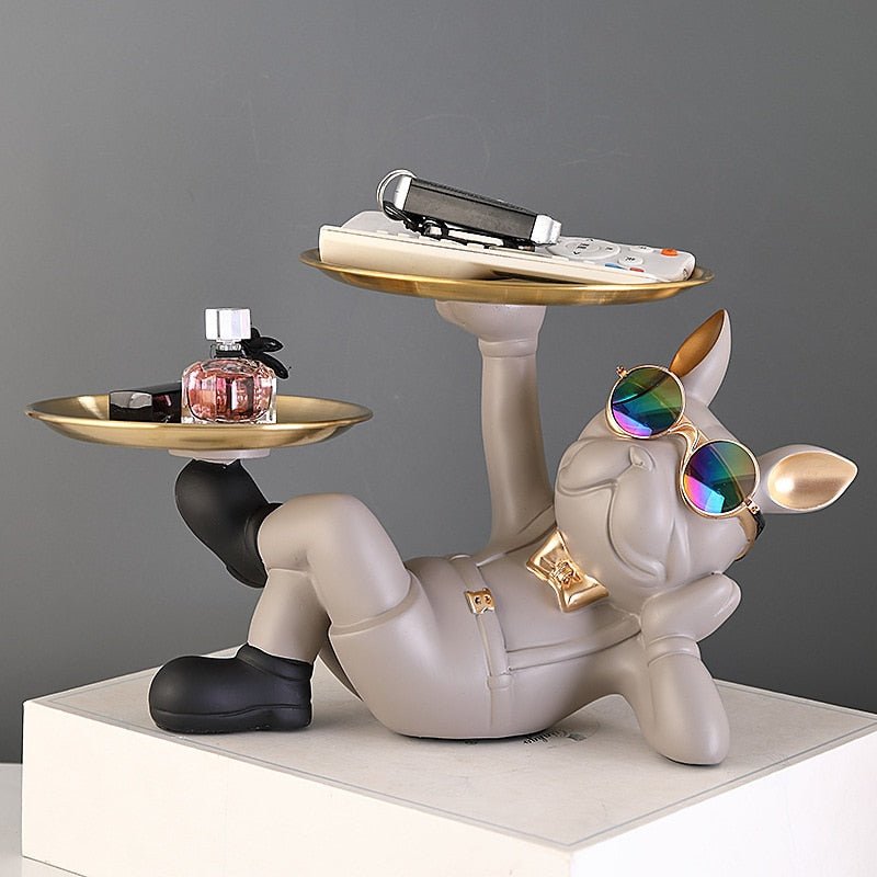 Escultura Decorativa Bulldog Descolado - Inspira