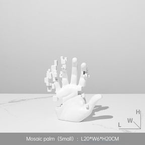 Escultura Decorativa Mão Abstrata - Inspira