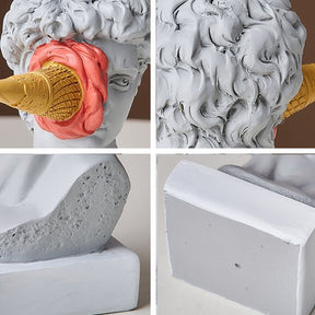 Escultura Nórdica Davi com Sorvete - Inspira