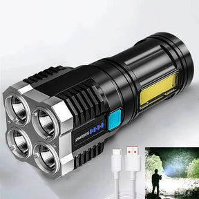 Lanterna LED 4 núcleos Super Potente - Inspira